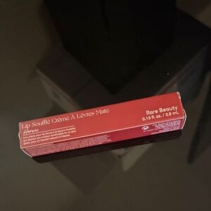 Rare Beauty Lip Soufflé Crème in Rich Red Packaging